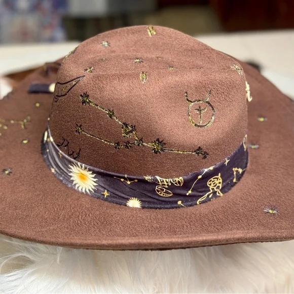 Taurus Zodiac & Constellation Rancher Cowboy Hat. il_fullxfull.6176064639_c48d.jpg main image 3